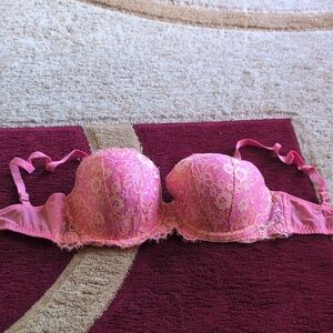 Victoria's Secret Pink Floral Lace Bra